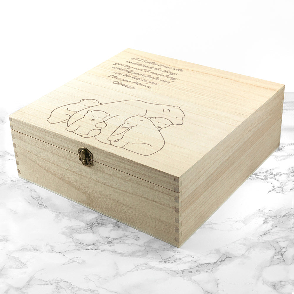 Personalised Personalised Mama Bear Keepsake Box
