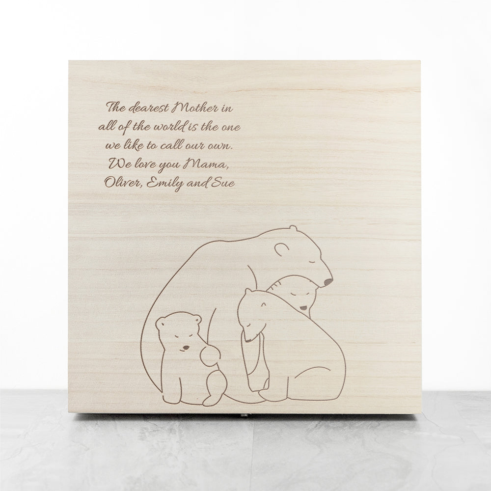 Personalised Personalised Mama Bear Keepsake Box