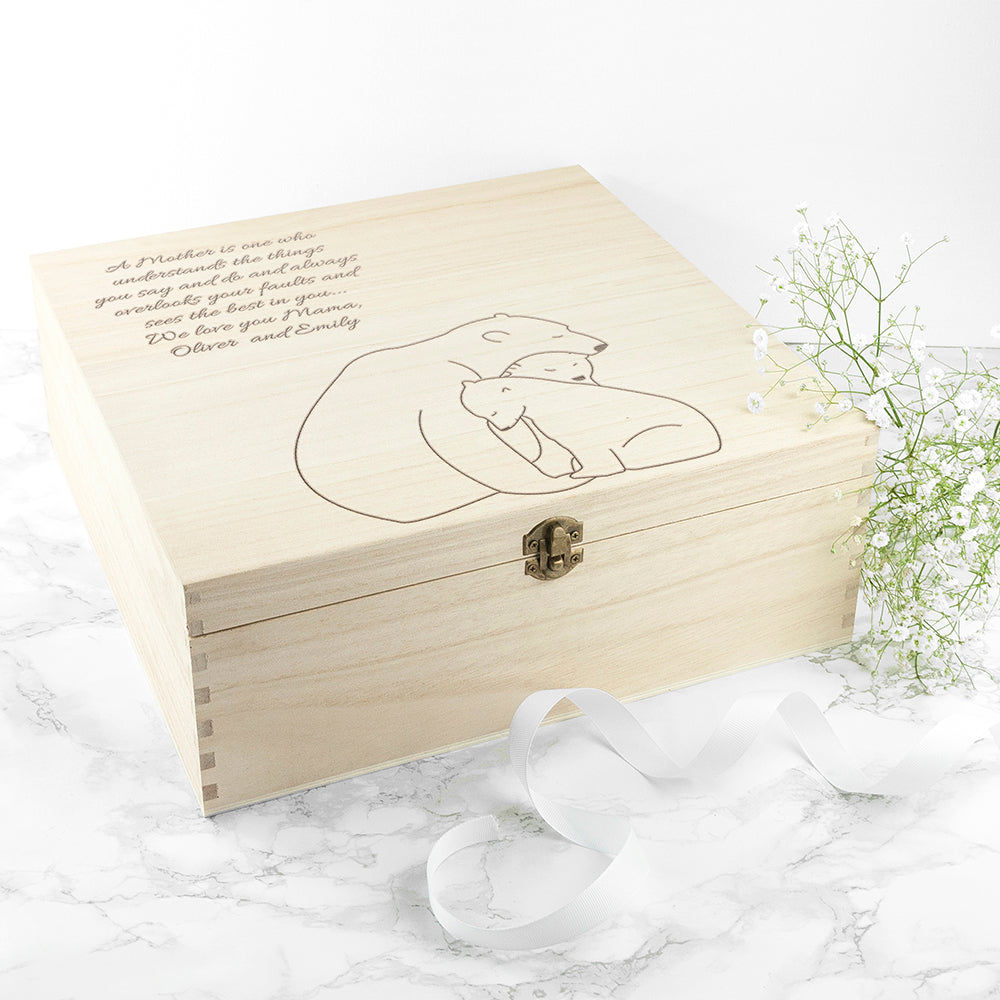 Personalised Personalised Mama Bear Keepsake Box
