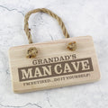 Personalised Man Cave Wooden Hanging Sign