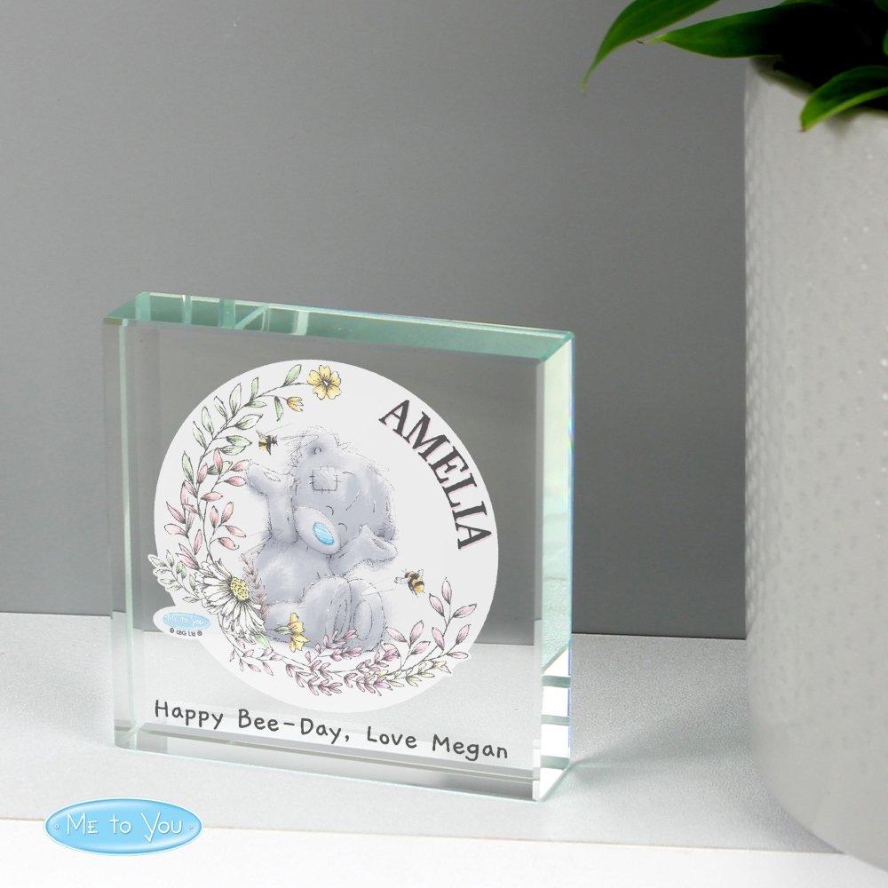 Personalised Me To You Bees Crystal Token