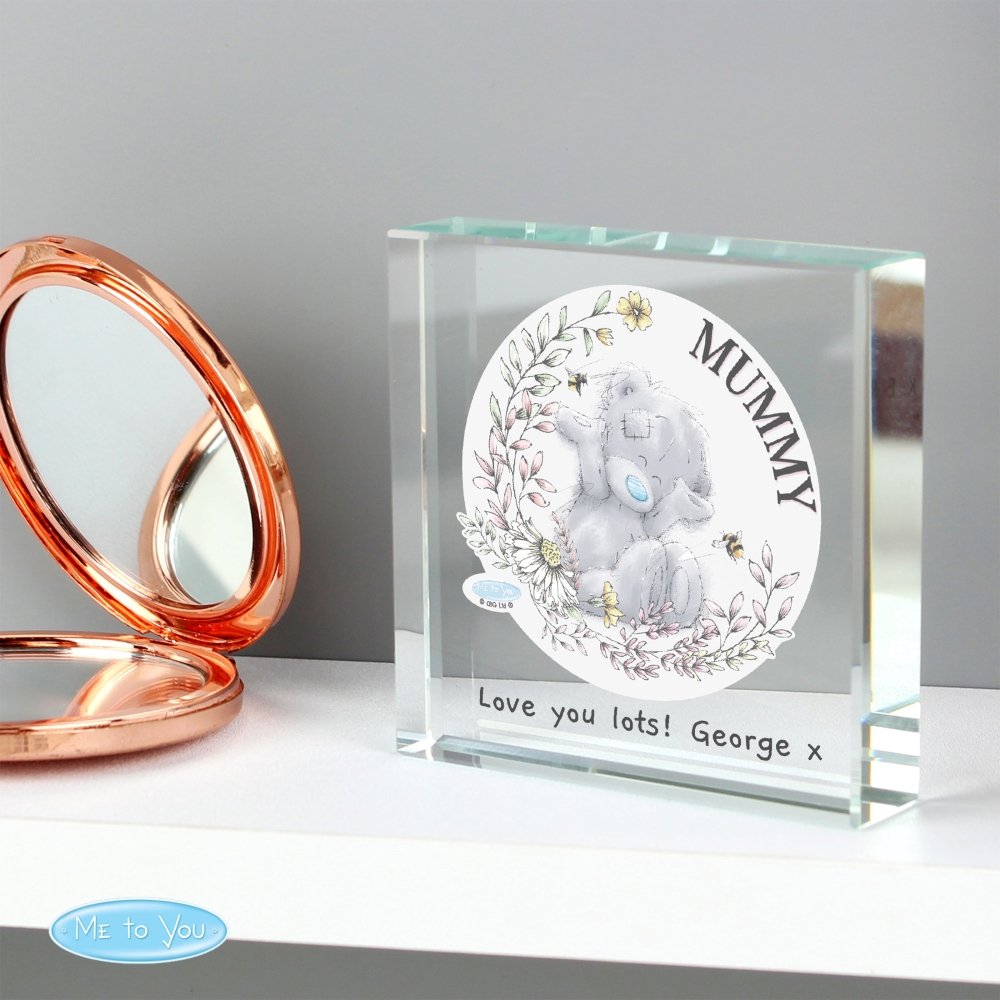 Personalised Me To You Bees Large Crystal Token