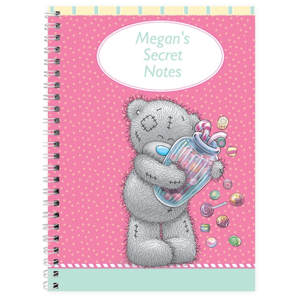 Personalised Me To You Candy Girl A5 Notebook