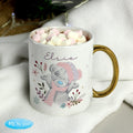Personalised Me To You Cosy Winter Gold HandLED Mug