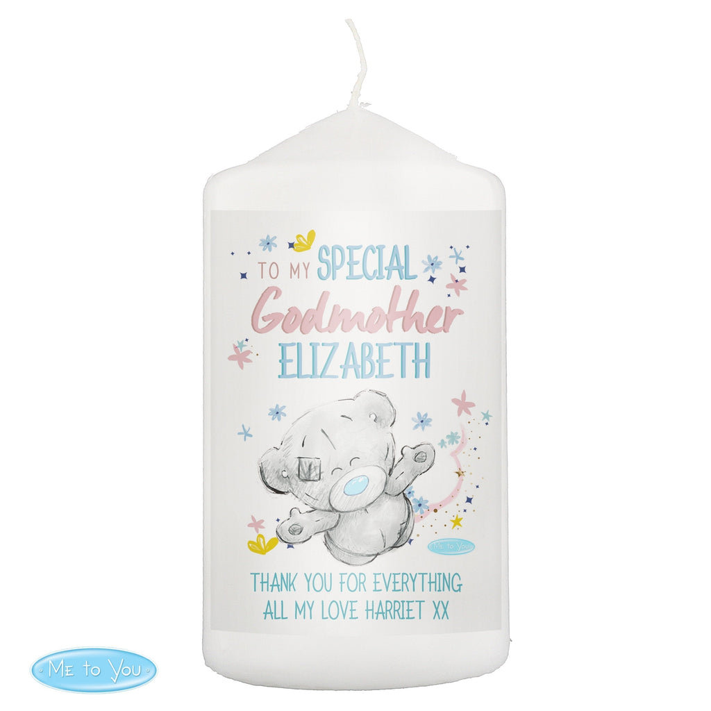 Personalised Me To You Godmother Pillar Candle