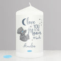 Personalised Me To You 'Love You To The Moon And Back' Pillar Candle