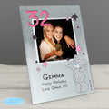 Personalised Me To You Sparkle & Shine 4x4 Inch Glitter Glass Photo Frame