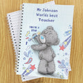 Personalised Me To You Teacher A5 Notebook