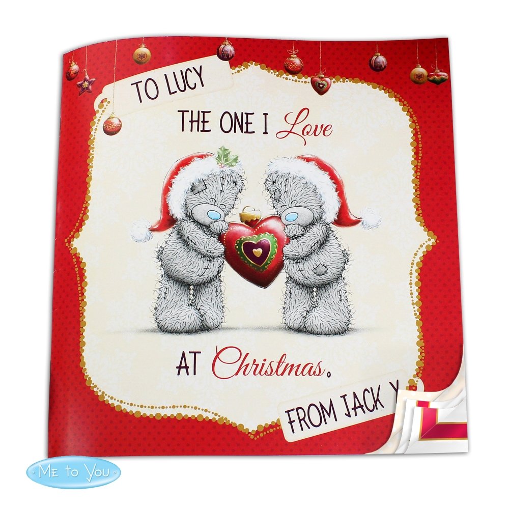 Personalised Me To You The One I Love At Christmas Poem Book