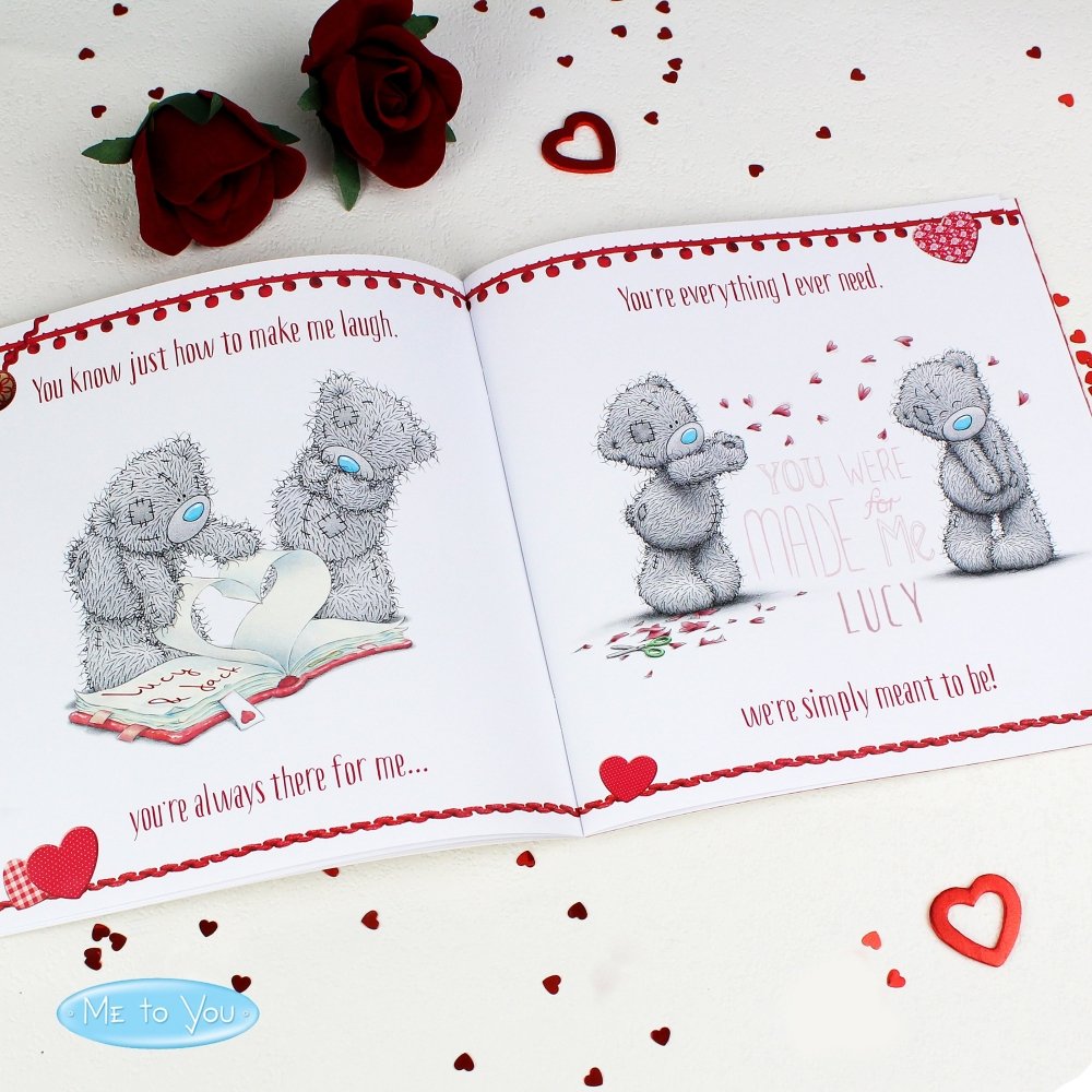 Personalised Me To You The One I Love Poem Book