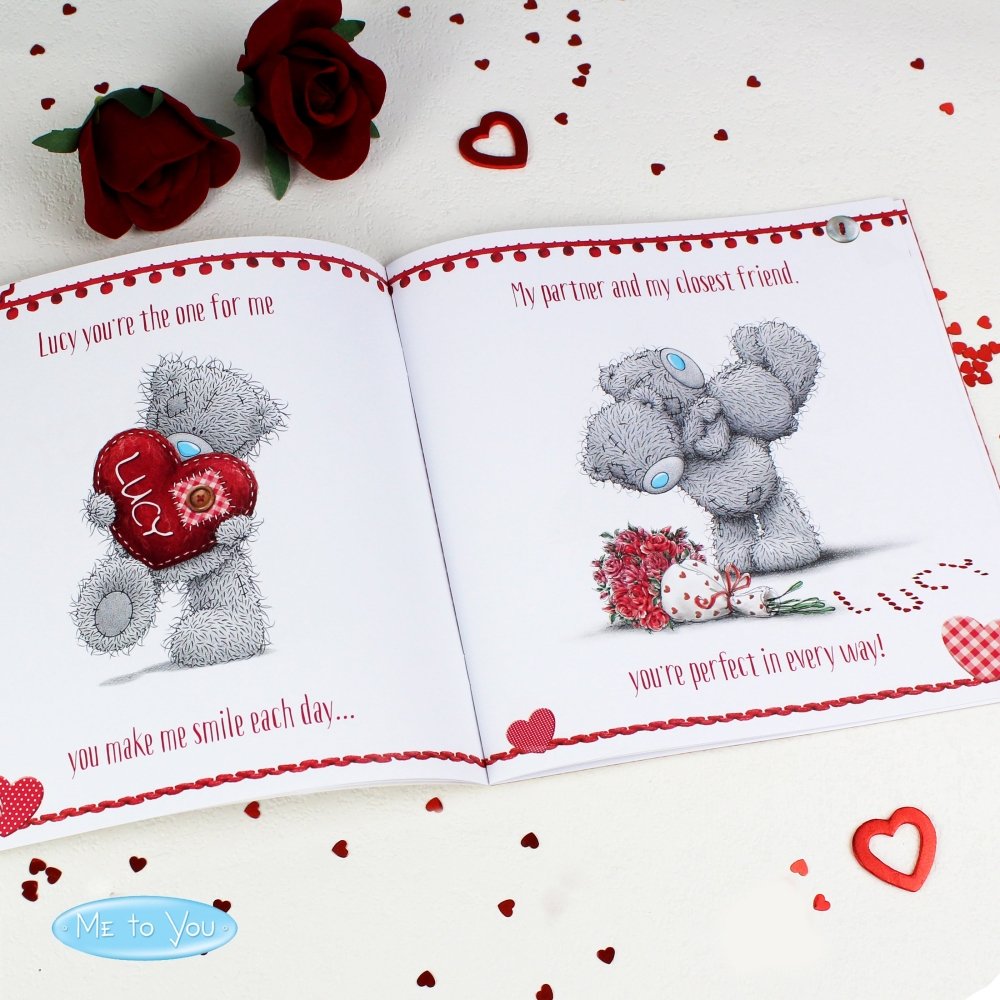 Personalised Me To You The One I Love Poem Book