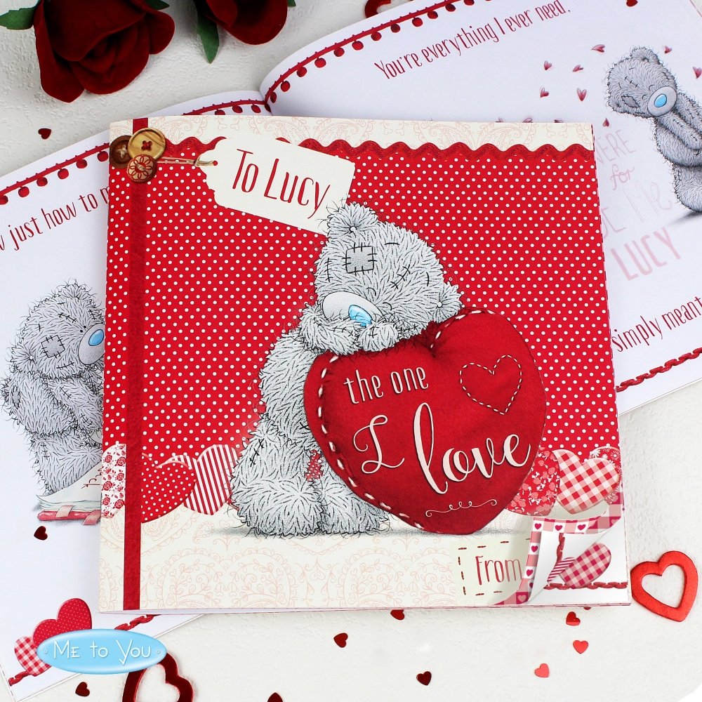 Personalised Me To You The One I Love Poem Book