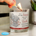 Personalised Me To You Valentine Jar Candle