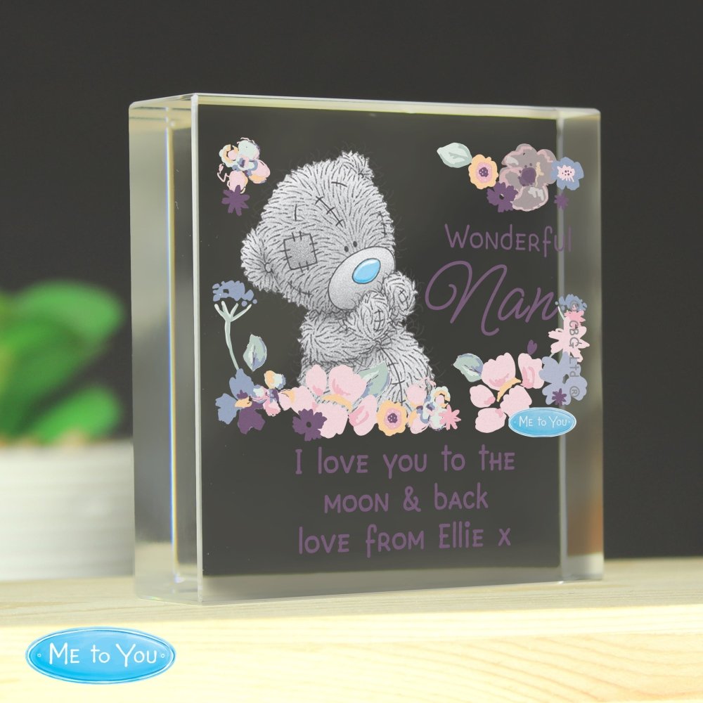 Personalised Me To You Wonderful Nan Crystal Token