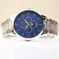 Personalised Men's Architect Apollo Blue Watch Handwriting Engraved
