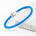 Personalised Personalised Men's Celtic Trinity Woven Leather Bracelet