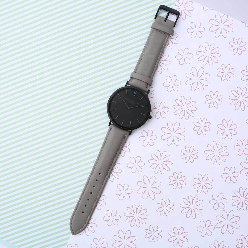 Personalised Mens Watch Mr Beaumont Grey