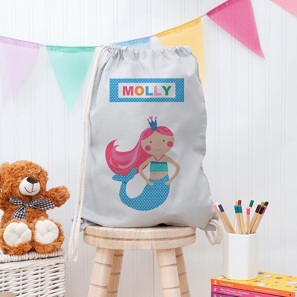 Personalised Personalised Mermaid Nursery Bag