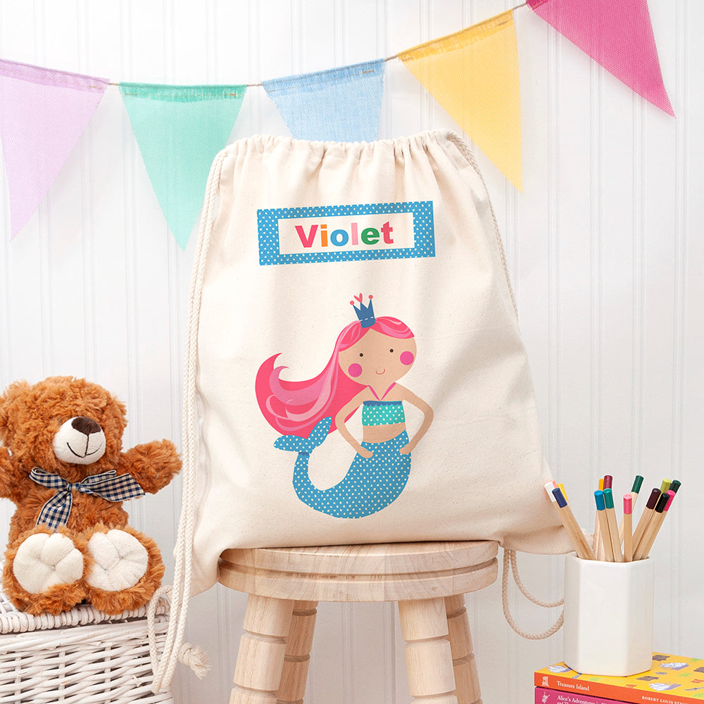 Personalised Personalised Mermaid Nursery Bag