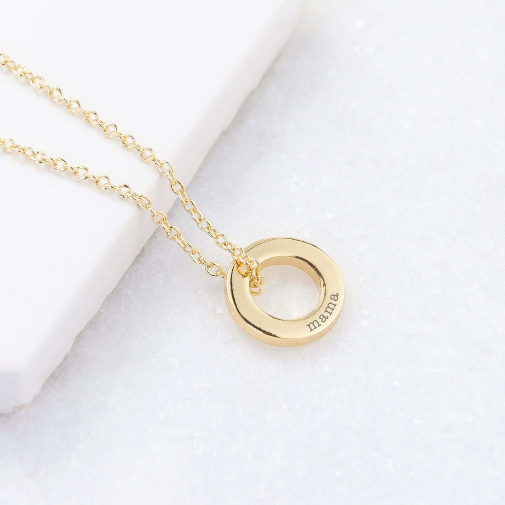 Personalised Mini Ring Necklace