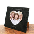 Personalised Mother Forever My Friend Heart Slate Photo Frame