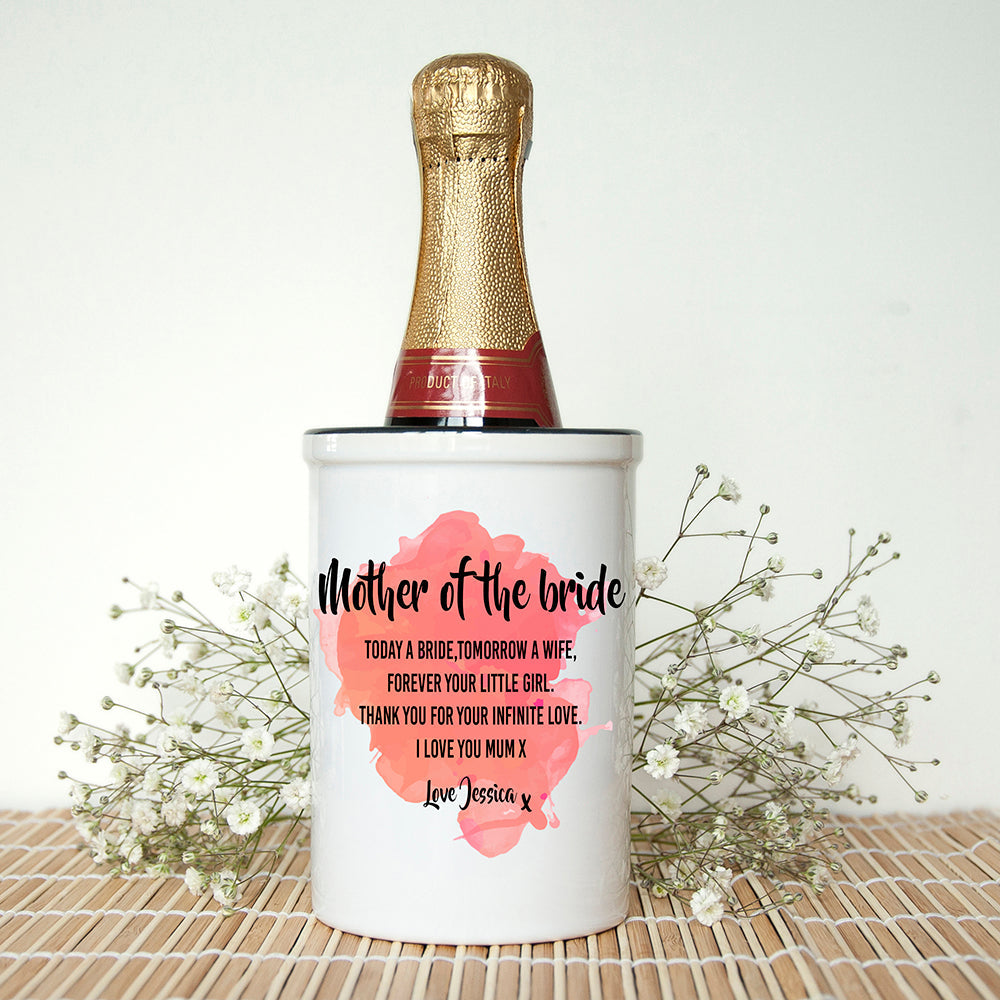 Personalised Personalised Mother of the Bride Miniature Champagne Bucket