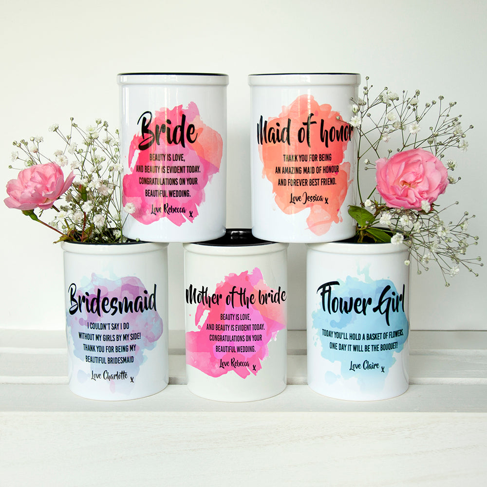 Personalised Personalised Mother of the Bride Miniature Champagne Bucket