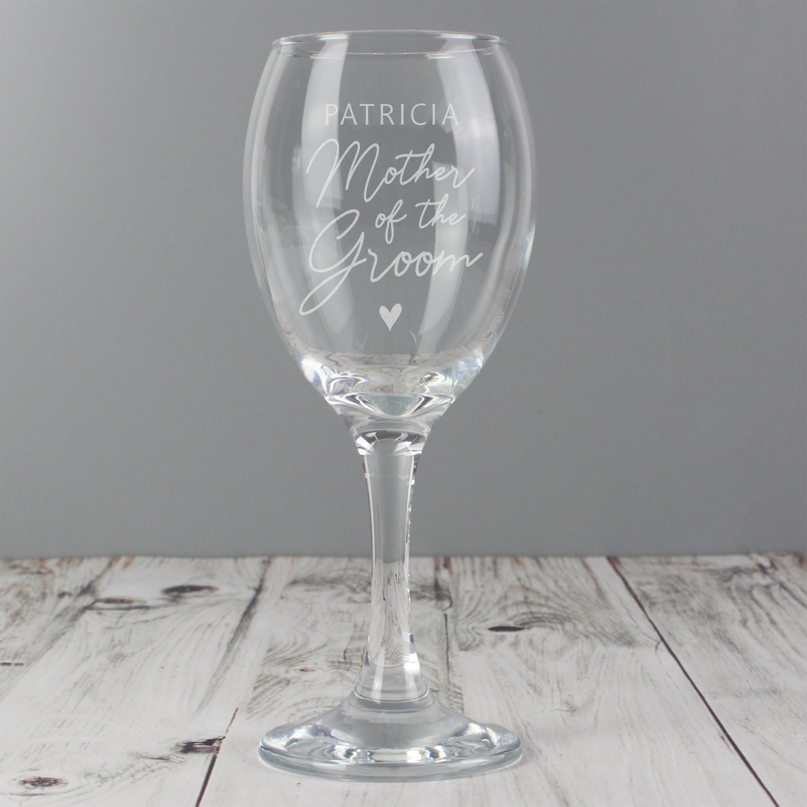 Personalised Mother Of The Groom Wine Glass