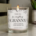 Personalised Mothers Day Floral Jar Candle