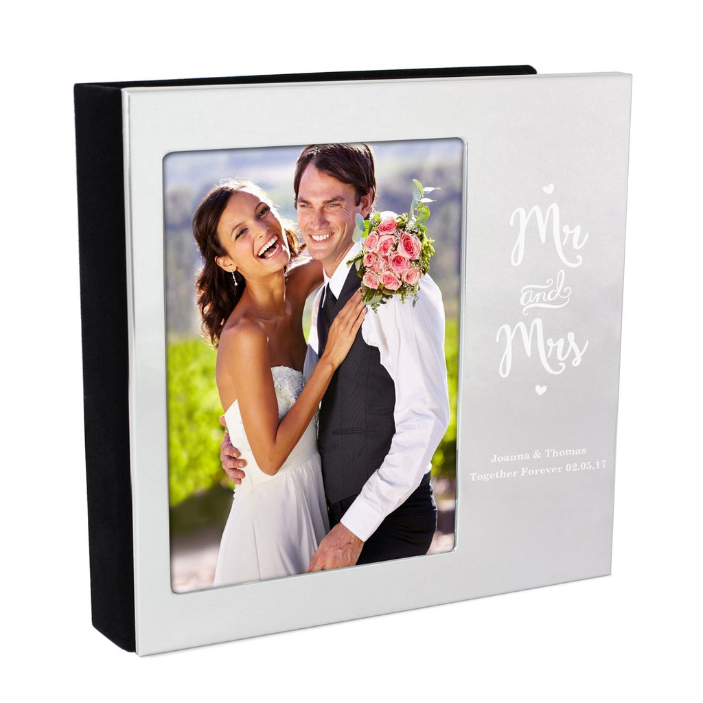 Personalised Mr And Mrs 4x6 Inch Photo Frame Album