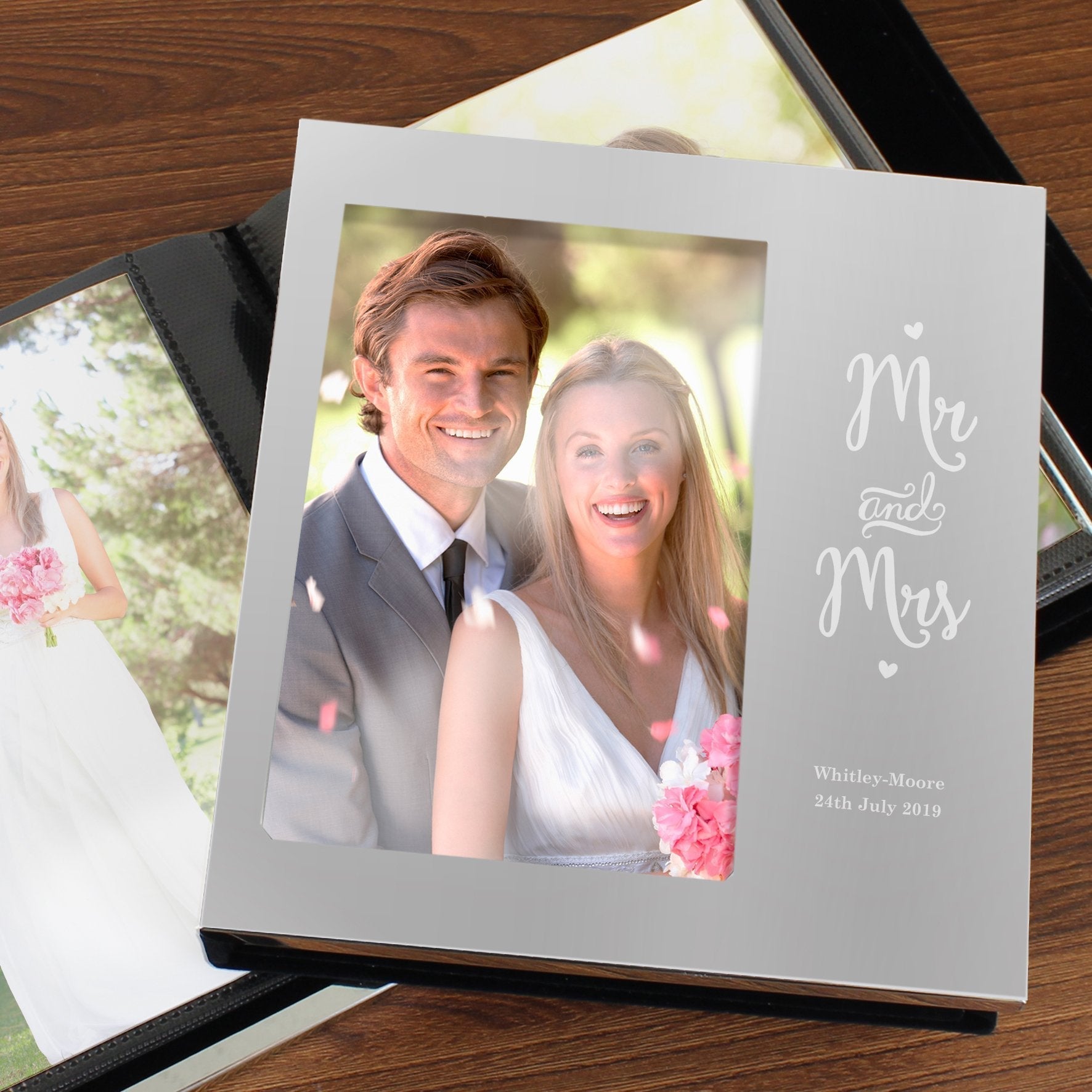 Personalised Mr And Mrs 4x6 Inch Photo Frame Album