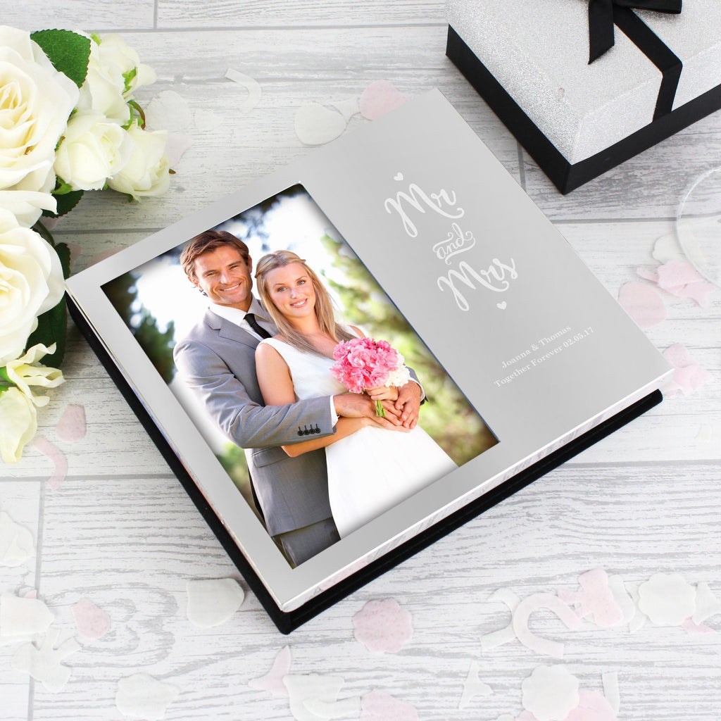 Personalised Mr And Mrs 4x6 Inch Photo Frame Album