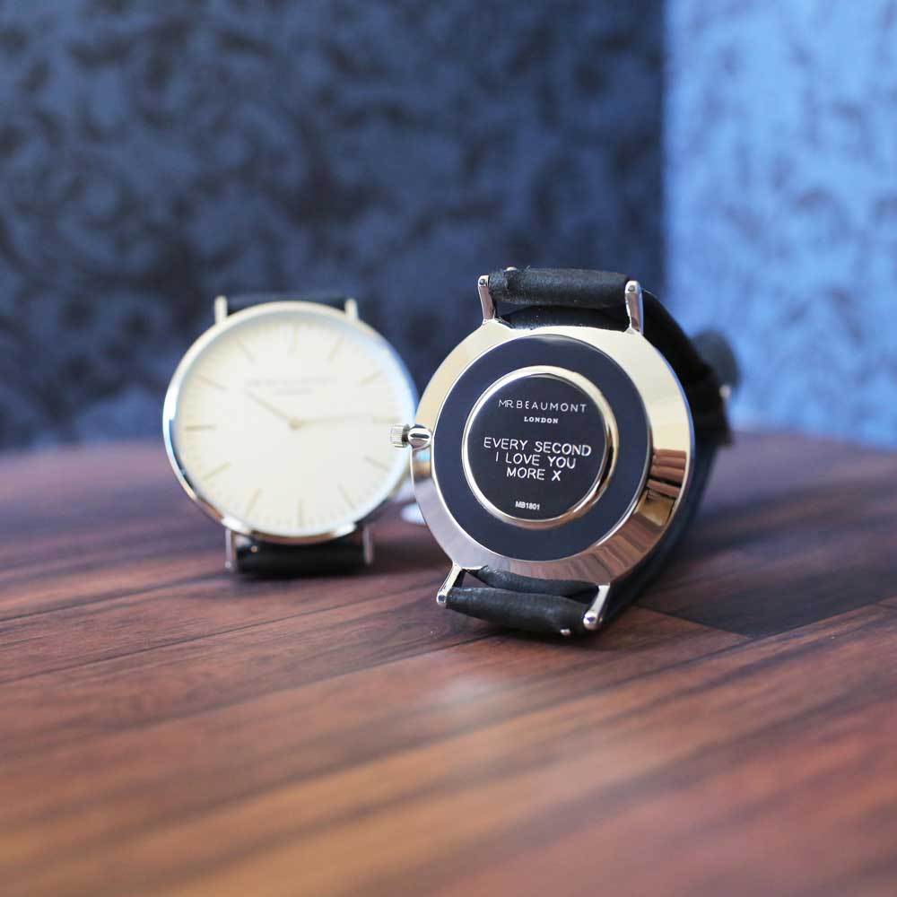 Personalised Mr Beaumont Of London Men's Vegan-Friendly Watch