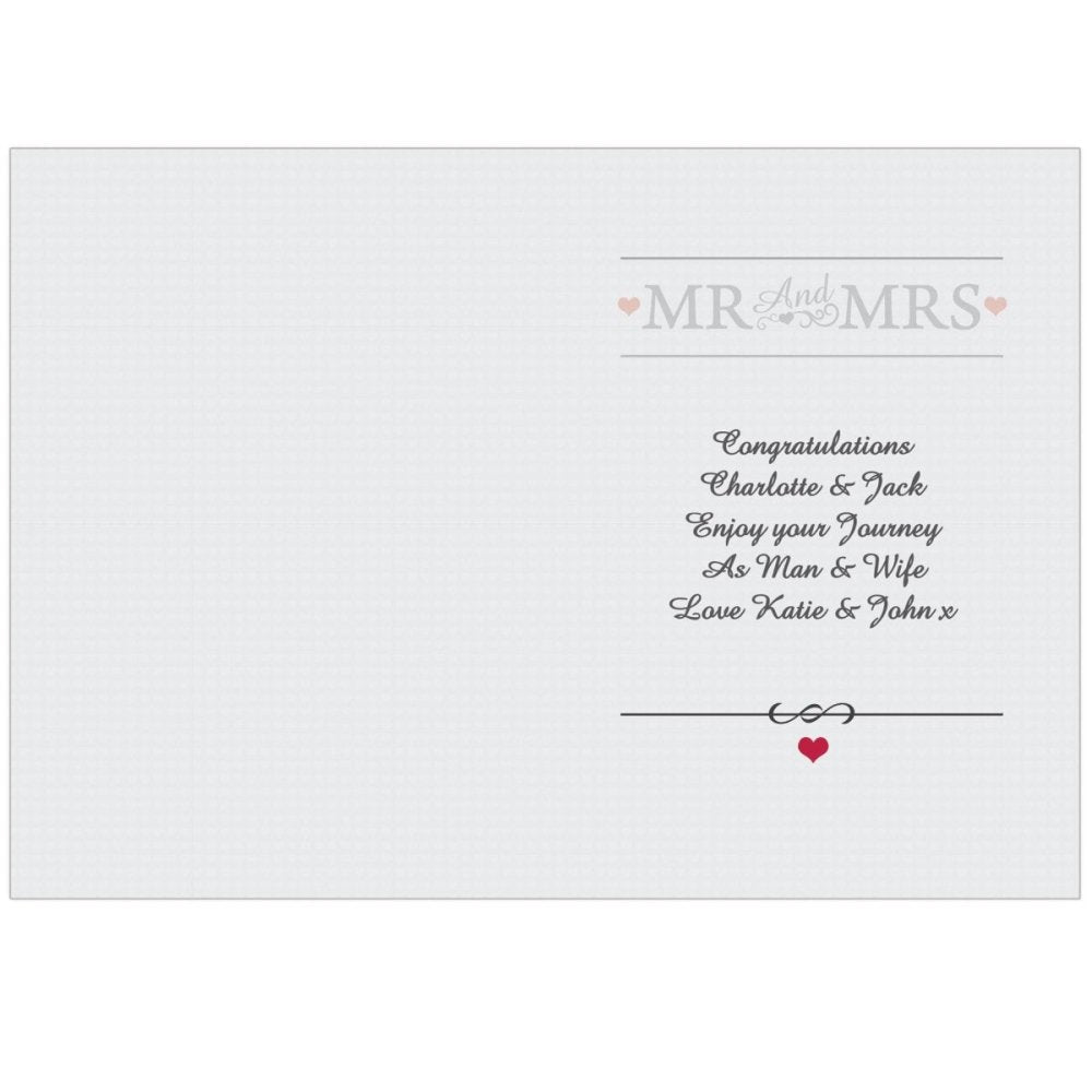 Personalised Mr & Mrs Card