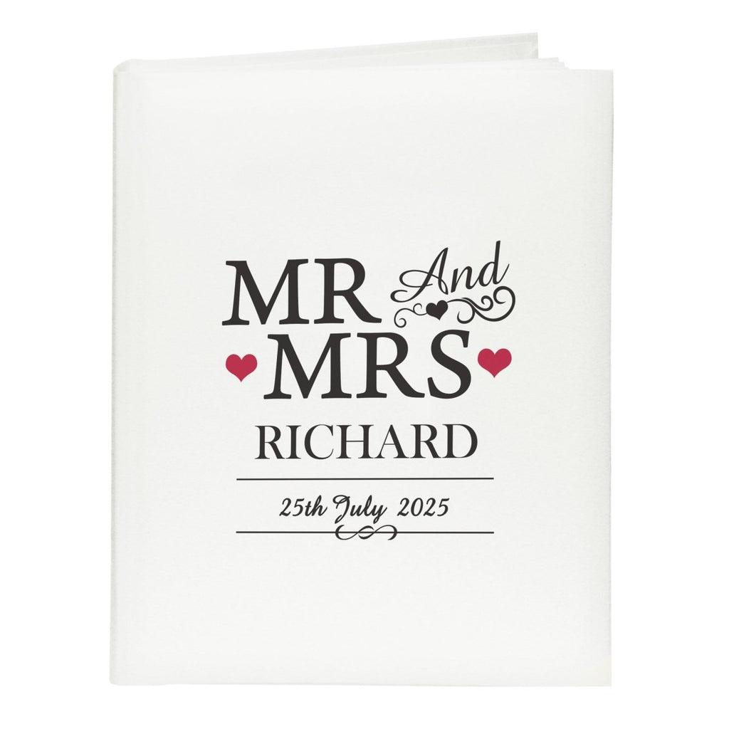 Personalised Mr & Mrs Traditional Album