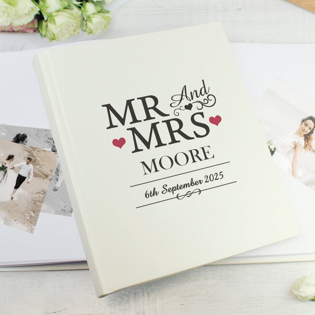 Personalised Mr & Mrs Traditional Album