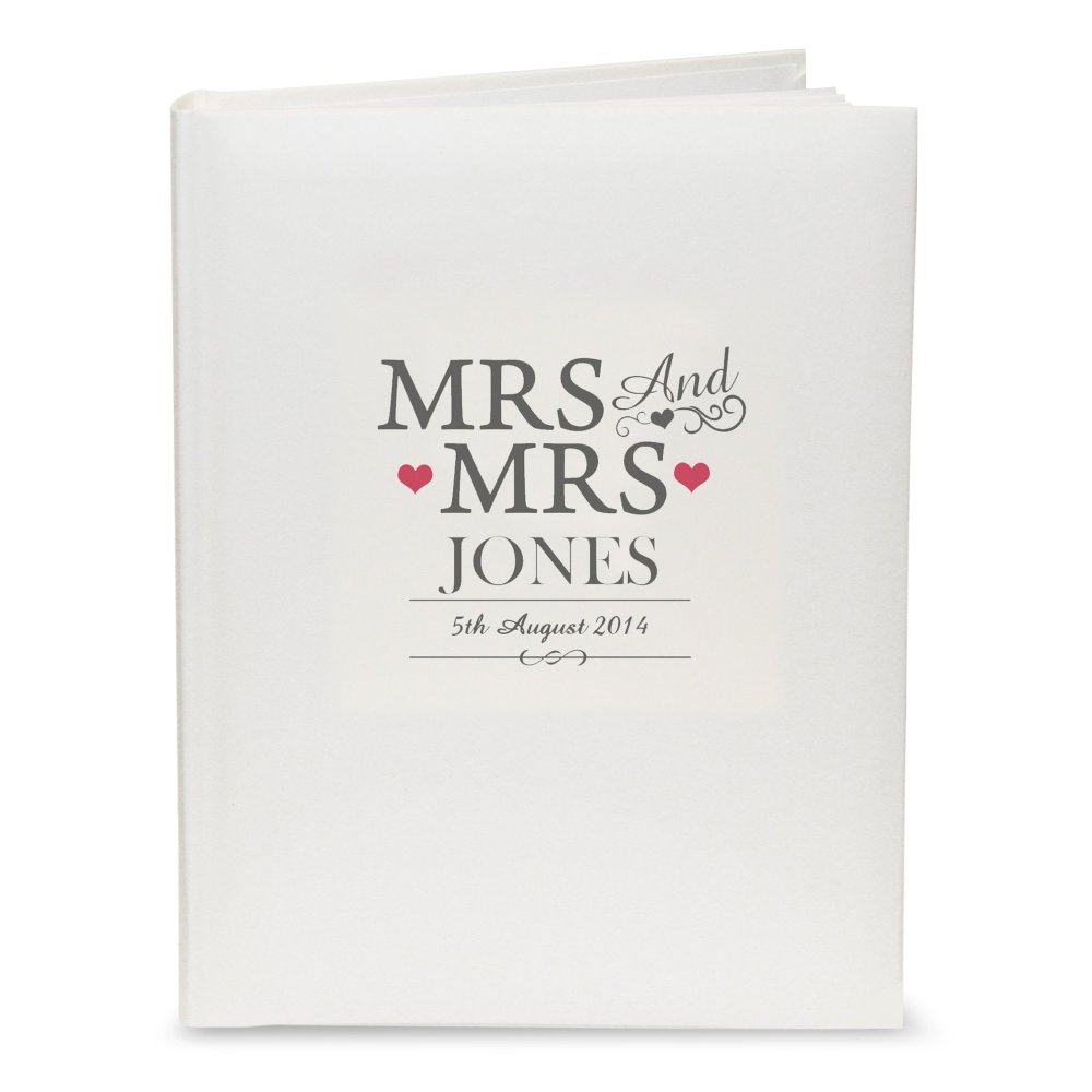 Personalised Mrs & Mrs Traditional Album