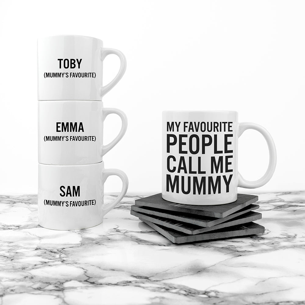 Personalised Personalised Mummy & Me Favourite People Mugs