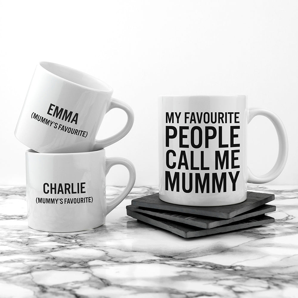 Personalised Personalised Mummy & Me Favourite People Mugs