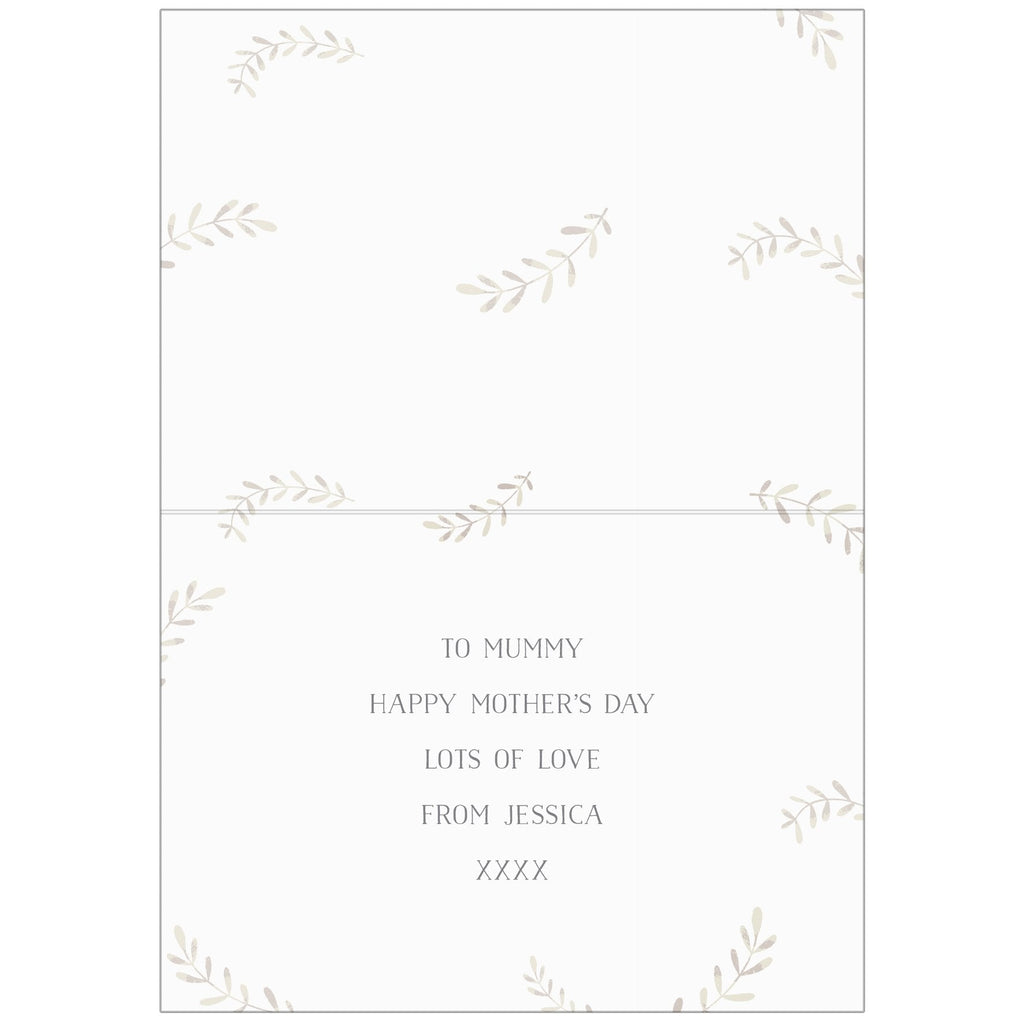 Personalised Mummy And Me Fox Card
