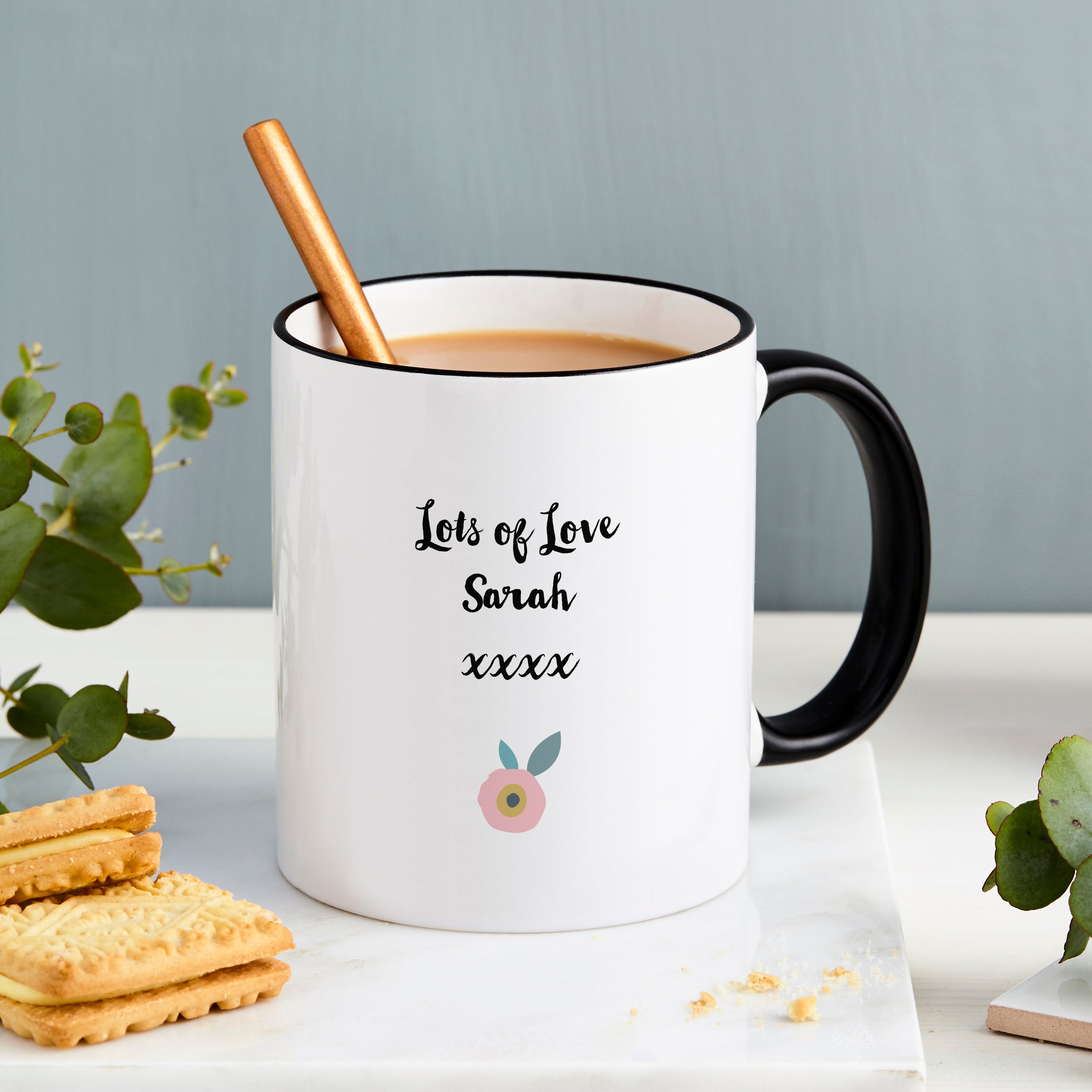 Personalised Personalised Mum's Home Floral Mug