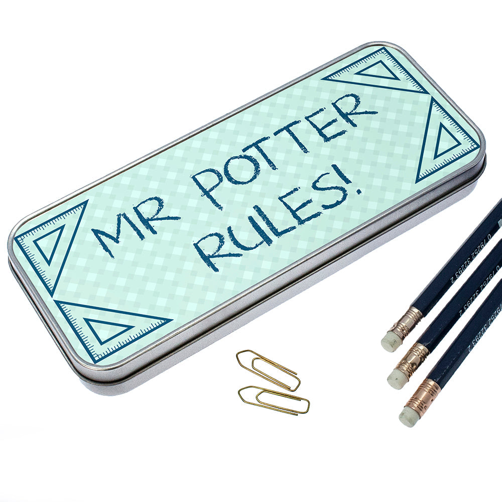 Personalised Personalised My Teacher Rules Pencil Case