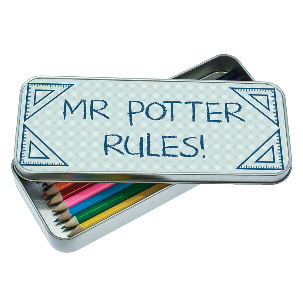 Personalised Personalised My Teacher Rules Pencil Case