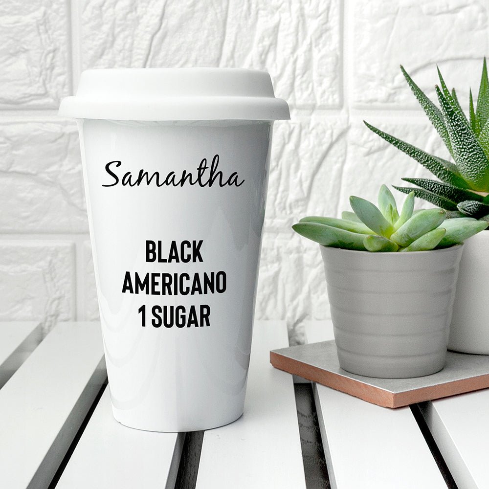 Personalised Name and Order Travel Mug
