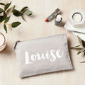 Personalised Personalised Luxury Canvas Make Up Bag