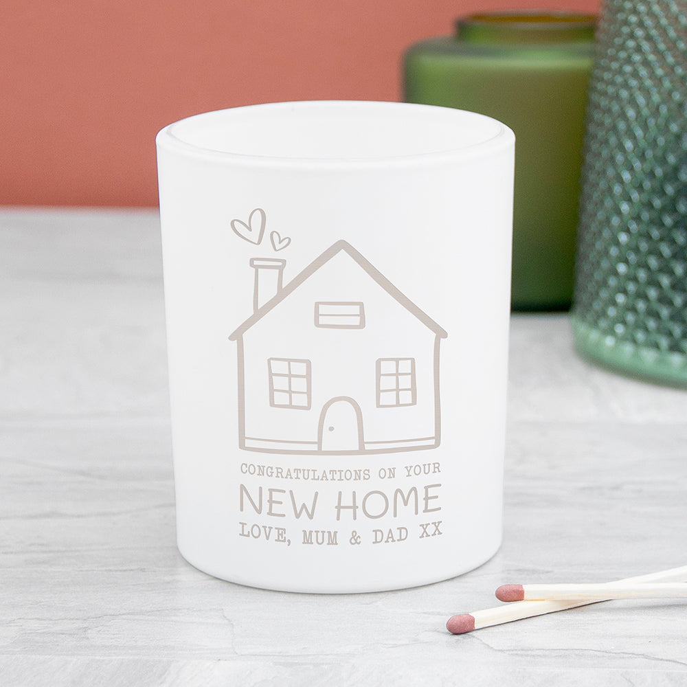 Personalised Personalised New Home Candle Holder