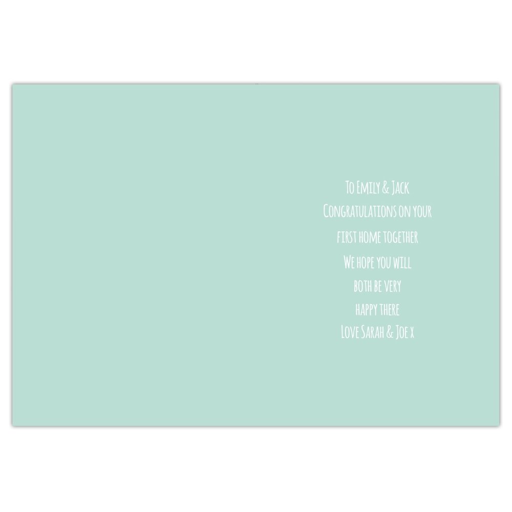 Personalised New Home Card