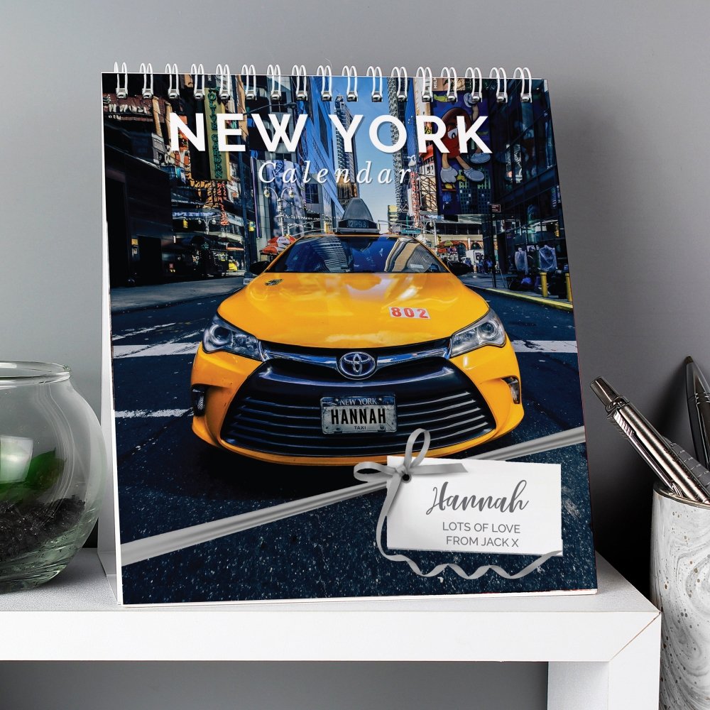 Personalised New York Desk 2026 Calendar