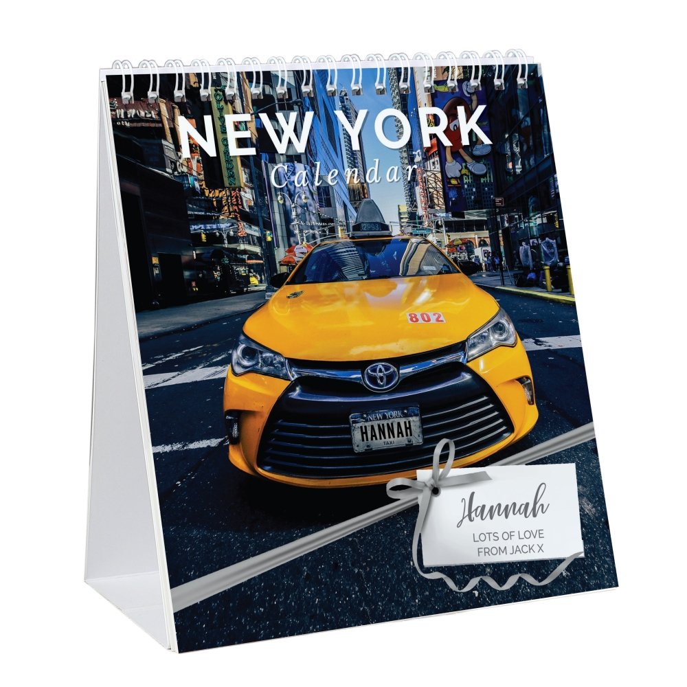 Personalised New York Desk 2026 Calendar