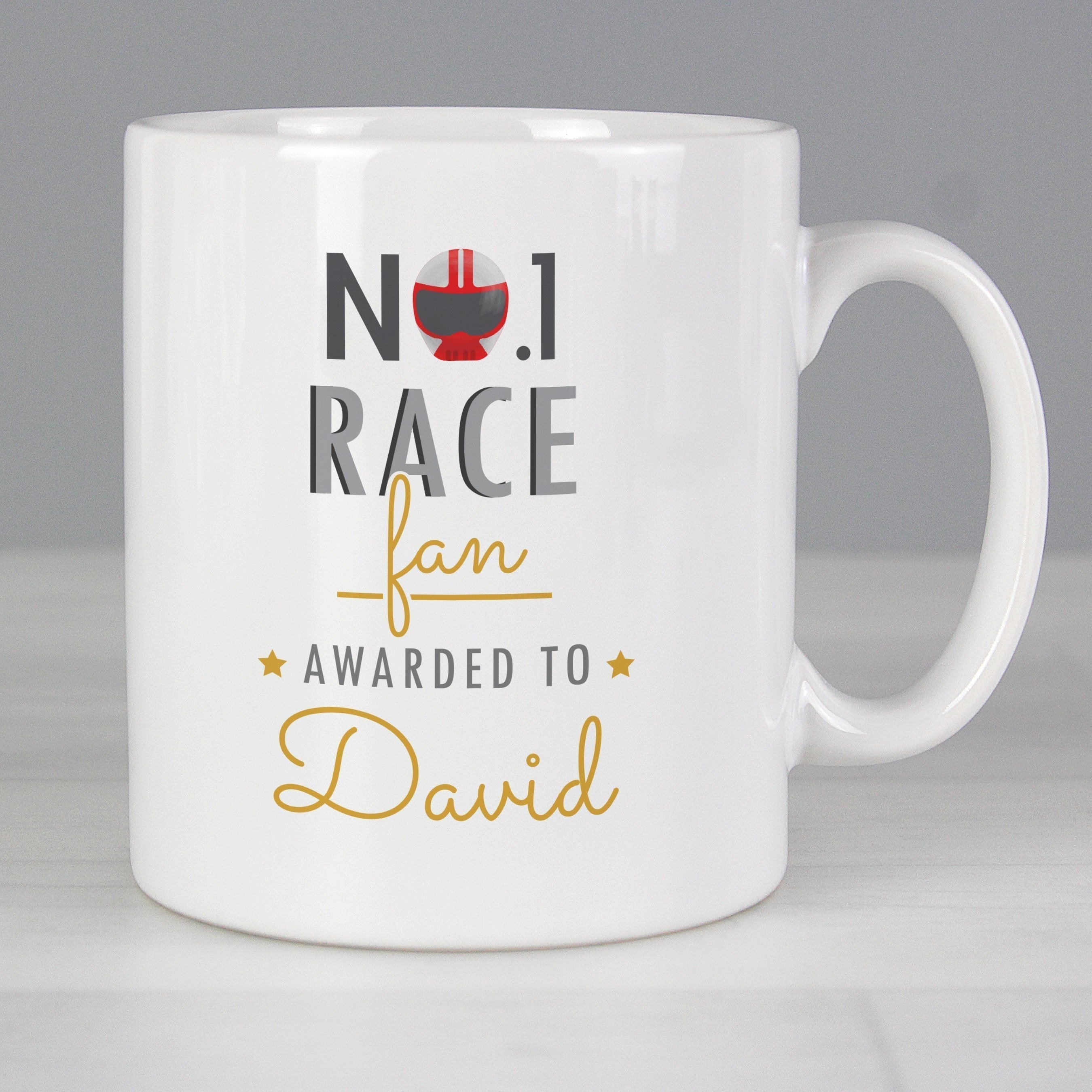Personalised No.1 Race Fan Mug